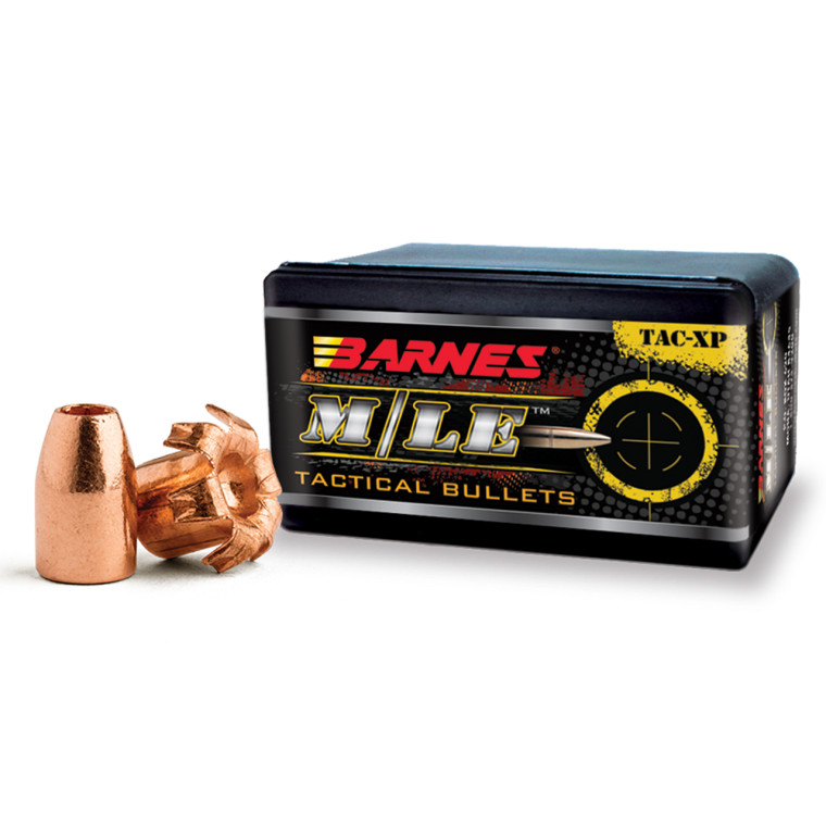 Barnes Bullets Bullets - M/LE TAC-XP Pistol, All Copper, 9mm Luger (.355) 115gr TAC-XP FB (40/box)