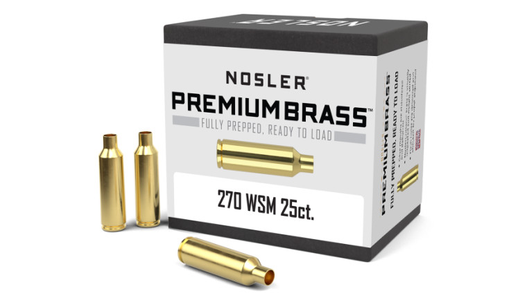 Nosler Custom Brass .270 WSM 25