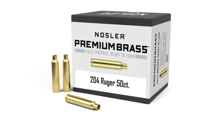 Nosler Custom Brass .204 Ruger 50