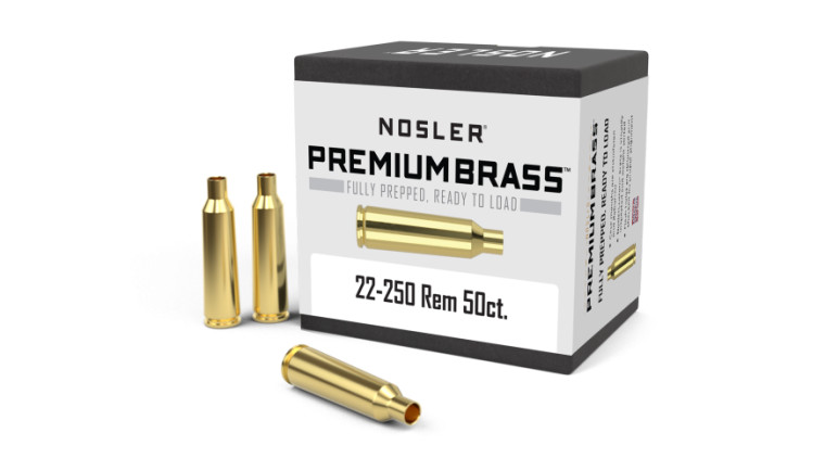Nosler Custom Brass .22-250 Remington 50