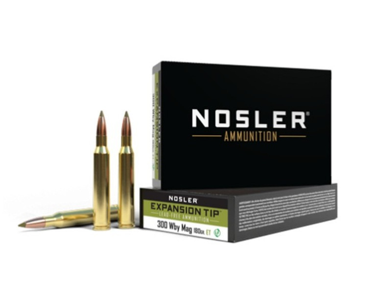 Nosler E-Tip Lead Free Ammunition - 300 Wby Mag 180g ET SP (20ct) **SPECIAL ORDER**