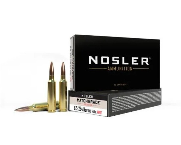 Nosler Match Grade Ammunition - 6.5mmx284 Norma 140g CC HPBT (20ct)