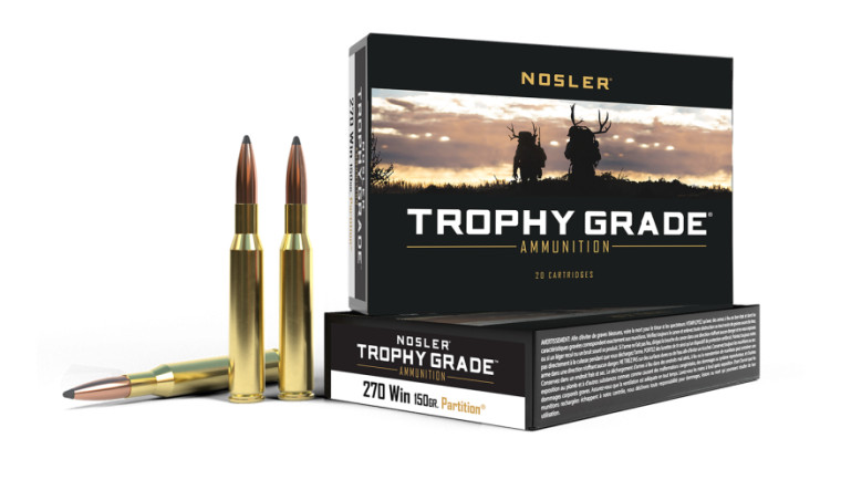 Nosler Trophy Grade Ammunition - 270 Win 150gr PT SP