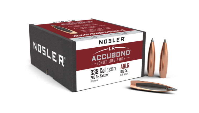 Nosler AccuBond Long Range Projectiles .338 Cal (.338) 265gr SP 100