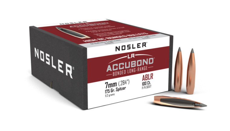 Nosler AccuBond Long Range Projectiles 7 mm/.284 Cal (.284) 175gr SP 100