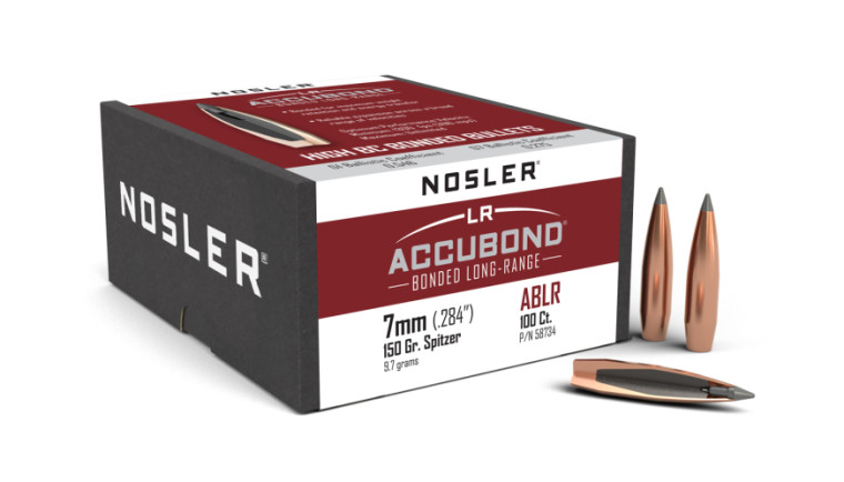Nosler AccuBond Long Range Projectiles 7 mm/.284 Cal (.284) 150gr SP 100