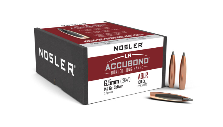 Nosler AccuBond Long Range Projectiles 6.5 mm/.264 Cal (.264) 142gr SP 100