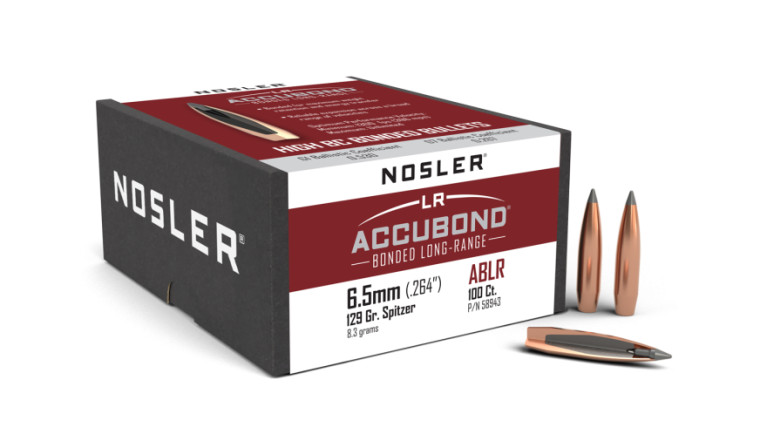 Nosler AccuBond Long Range Projectiles 6.5 mm/.264 Cal (.264) 129gr SP 100