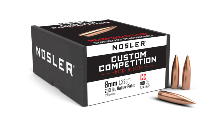 Nosler Custom Competition Projectiles 8 mm (.323) 200gr HPBT 100