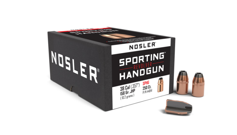 Nosler Hand Gun Projectiles 38 Cal (.357) 135gr JHP 250