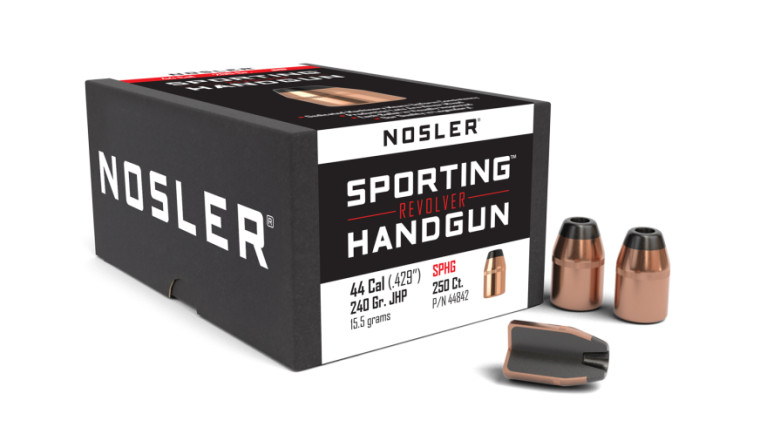Nosler Hand Gun Projectiles 44 Cal (.429) 240gr JHP 250