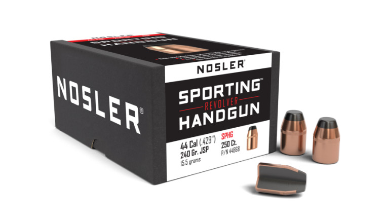 Nosler Hand Gun Projectiles 44 Cal (.429) 240gr JSP 250