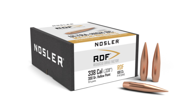 Nosler RDF Projectiles .338 Cal (.338) 300gr HPBT 100