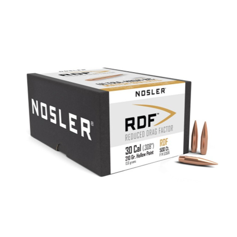 Nosler RDF Projectiles .30 Cal/7.62mm (.308) 210gr HPBT 500