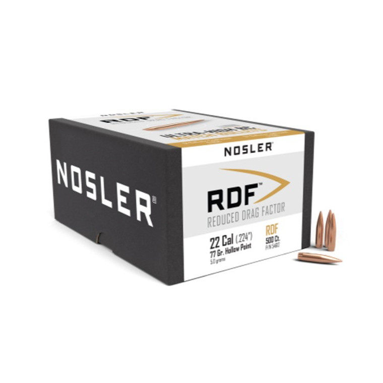 Nosler RDF Projectiles 6.5 mm/.264 Cal (.264) 130gr HPBT 500