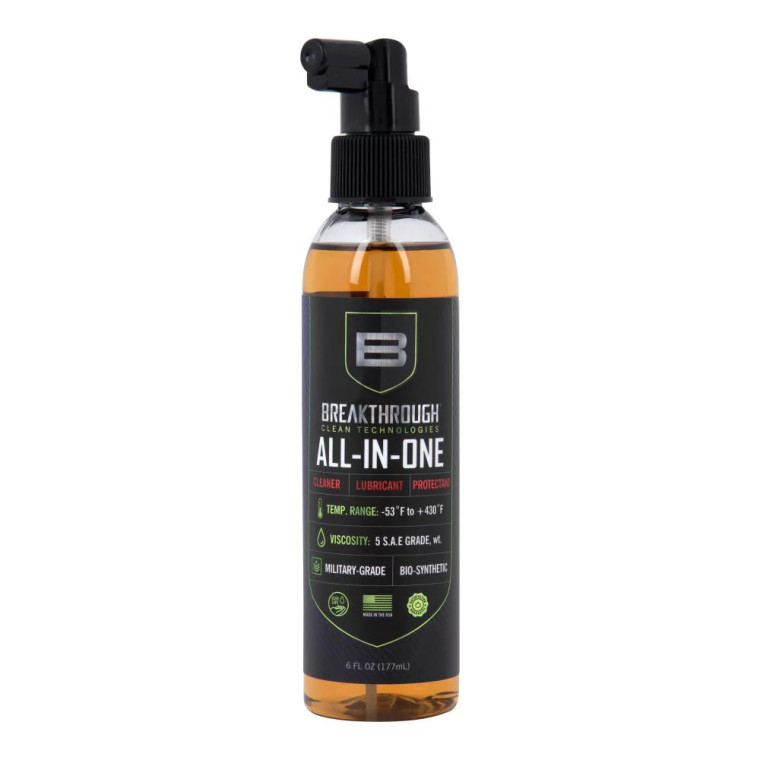 Breakthrough Battle Born Bio-Synthetic All-In-One Cleaner / Lubricant / Protectant (MIL-PRF-63460F Type B) - 6oz Pump Spray Bottle