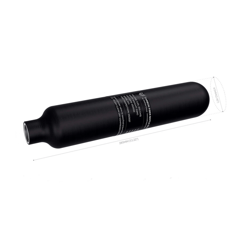 RTI Accessory - 0.5L Carbon bottle 300bar without a regulator