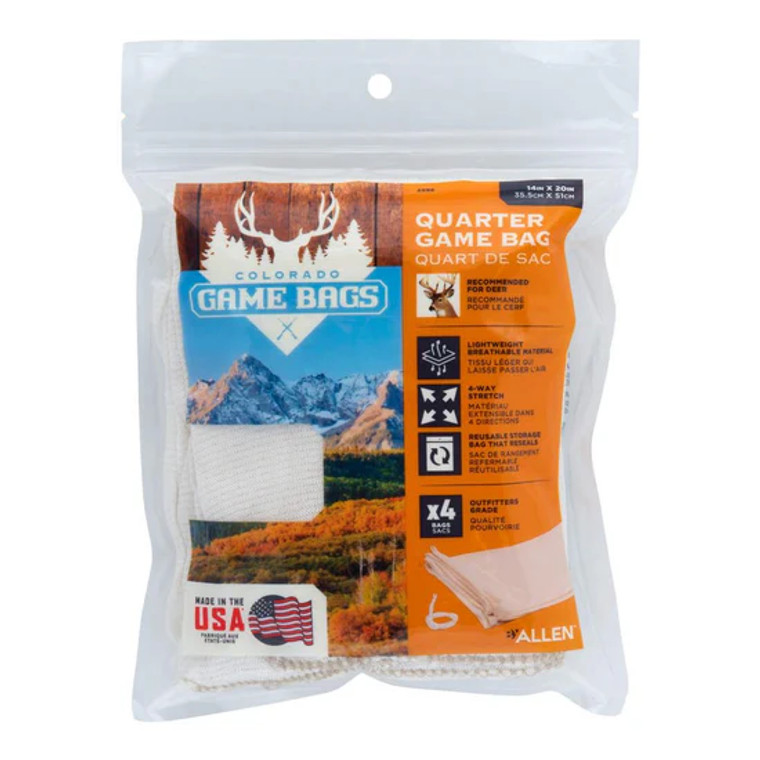Colorado Deer Quarter Bags, 14x20, Pack Of 4