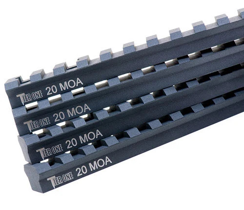 Tier One Picatinny Rails (Black) RPA Quadlock 0-MOA