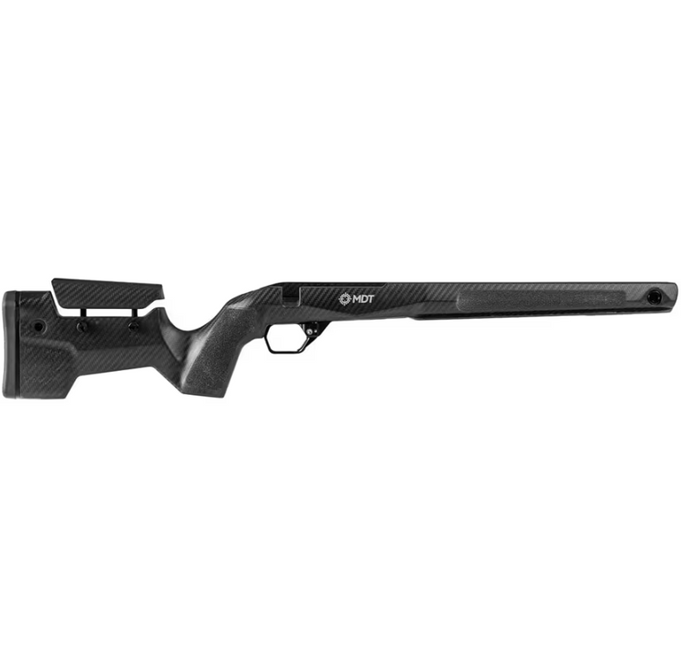 MDT Chassis CRBN Hunter Kit  - Remington 700 Short Action, Right Hand, Fixed - ARCA with Hunter Bottom Metal - Clearcoat Carbon Fiber