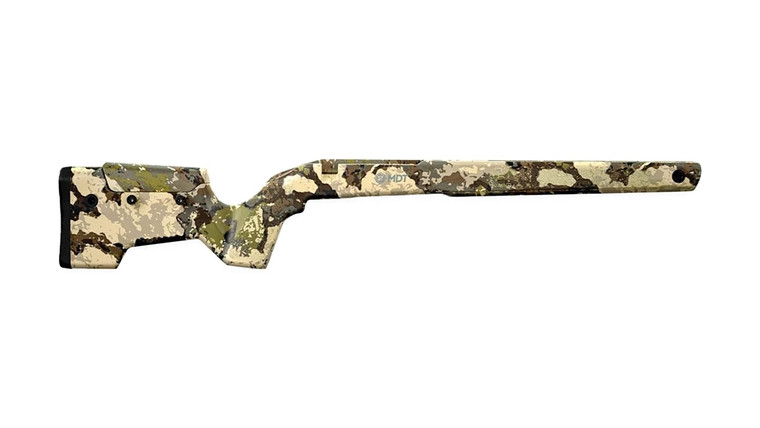 MDT CRBN Stock - Remington 700 Short Action - Right Hand, Fixed, ARCA - No Bottom Metal Included - Highland Green & Flat Dark Earth
