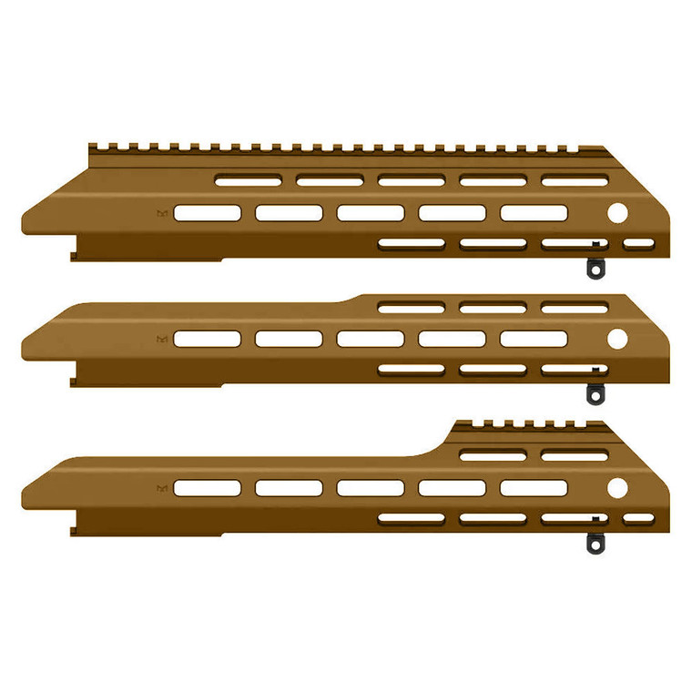 MDT ESS Chassis System - Fore-Ends - ESS Fore-end Partial Rail-15in - Cerakote Burnt Bronze