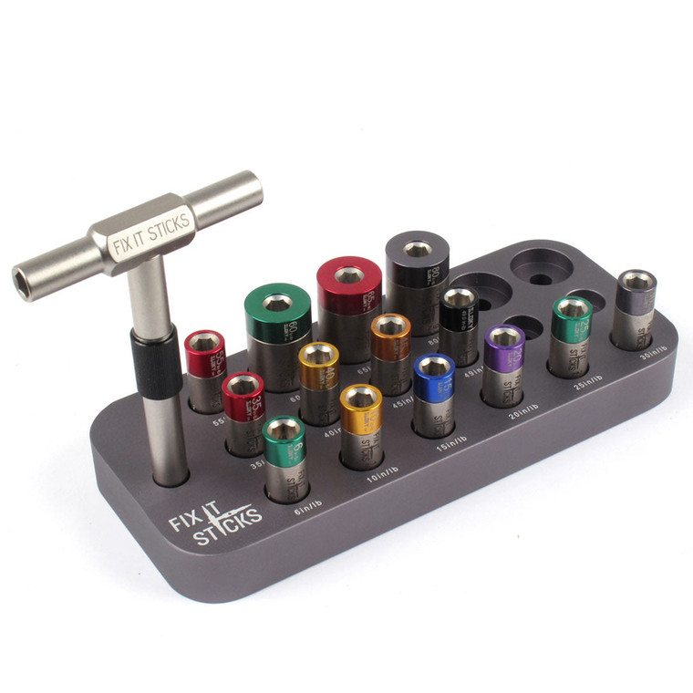 Fix It Sticks Bench Kit - Aluminium Base, 14 Torque Limiters, T-Handle (for Shop use)