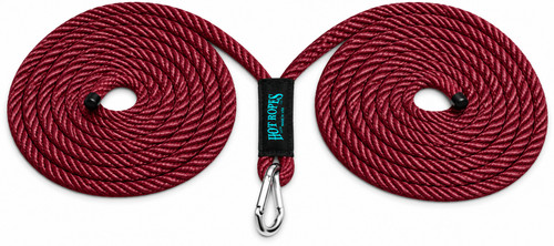Burgundy 7/16 Double Bow  Line with Center Snap