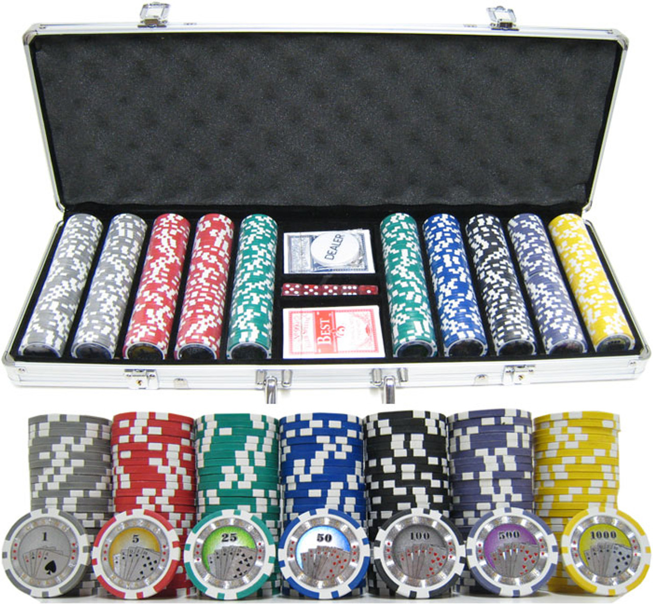 500pc Casino Royale Clay Poker Chip - Gamblers
