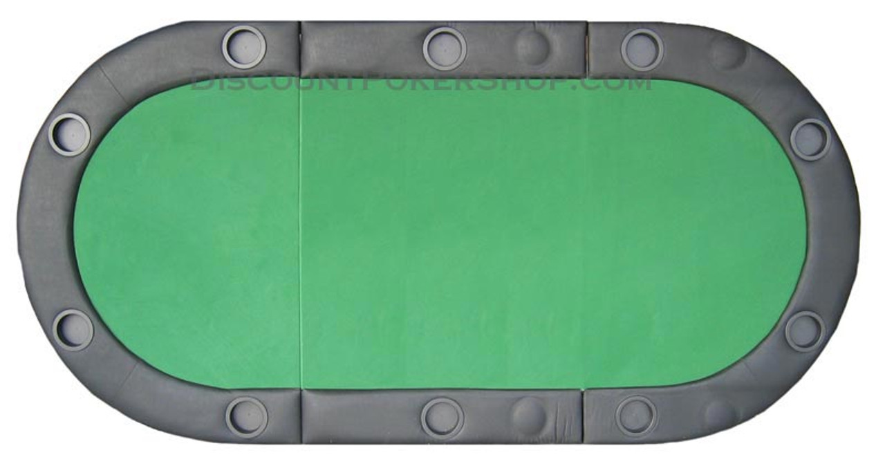 photo Royal Flush Poker Table Cup Holders padded texas hold em folding poker table top w cup holders green