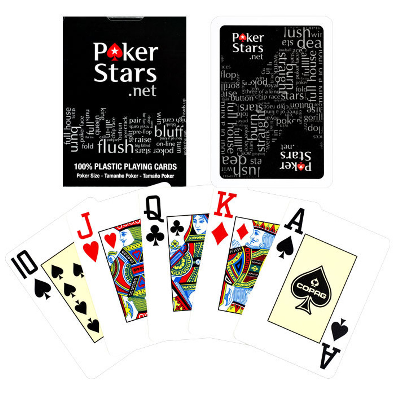 New COPAG Plastic Playing Cards Poker Size Jumbo Index Red Blue FREE CUT CARD 