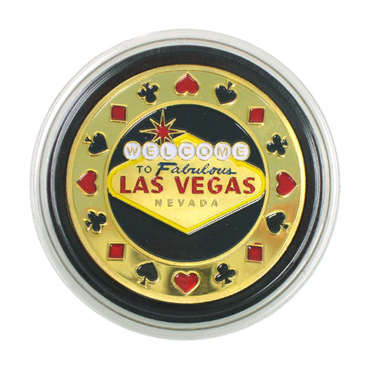 Welcome to Fabulous Las Vegas Playing Cards in Shiny Gold