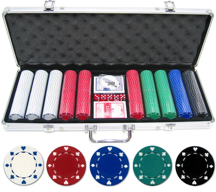 Set Poker 500 Fiches Royal Flush 11,5g - Con Case Alluminio E Carte - Foto 5