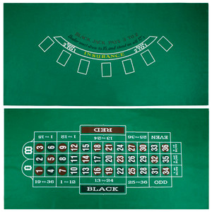 Blackjack and Roulette Table Felt Blackjack and Roulette Table Felt