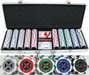 •500"Ultimate Poker" style, 13.5 gram clay chips •500"Ultimate Poker" style, 13.5 gram clay chips