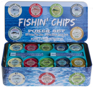 Fishin' Chips - Saltwater - Premium Quality Poker Chip and Playing Card Set Fishin' Chips - Saltwater - Premium Quality Poker Chip and Playing Card Set