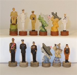 Pearl Harbor Resin Chessmen Pearl Harbor Resin Chessmen