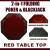 2 in 1 Red Folding Poker & Blackjack Table Top w/ Case 2 in 1 Red Folding Poker & Blackjack Table Top w/ Case