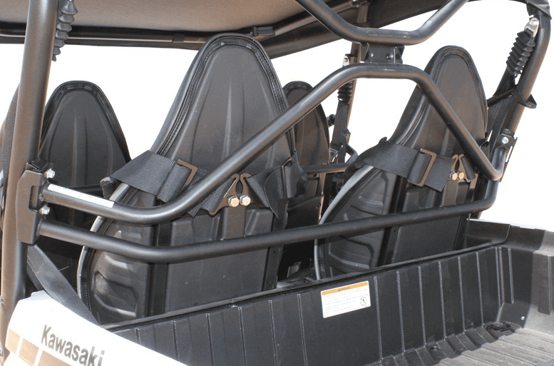 Kawasaki Teryx / Mule Black Lockdown Harness Bar Rear Set by