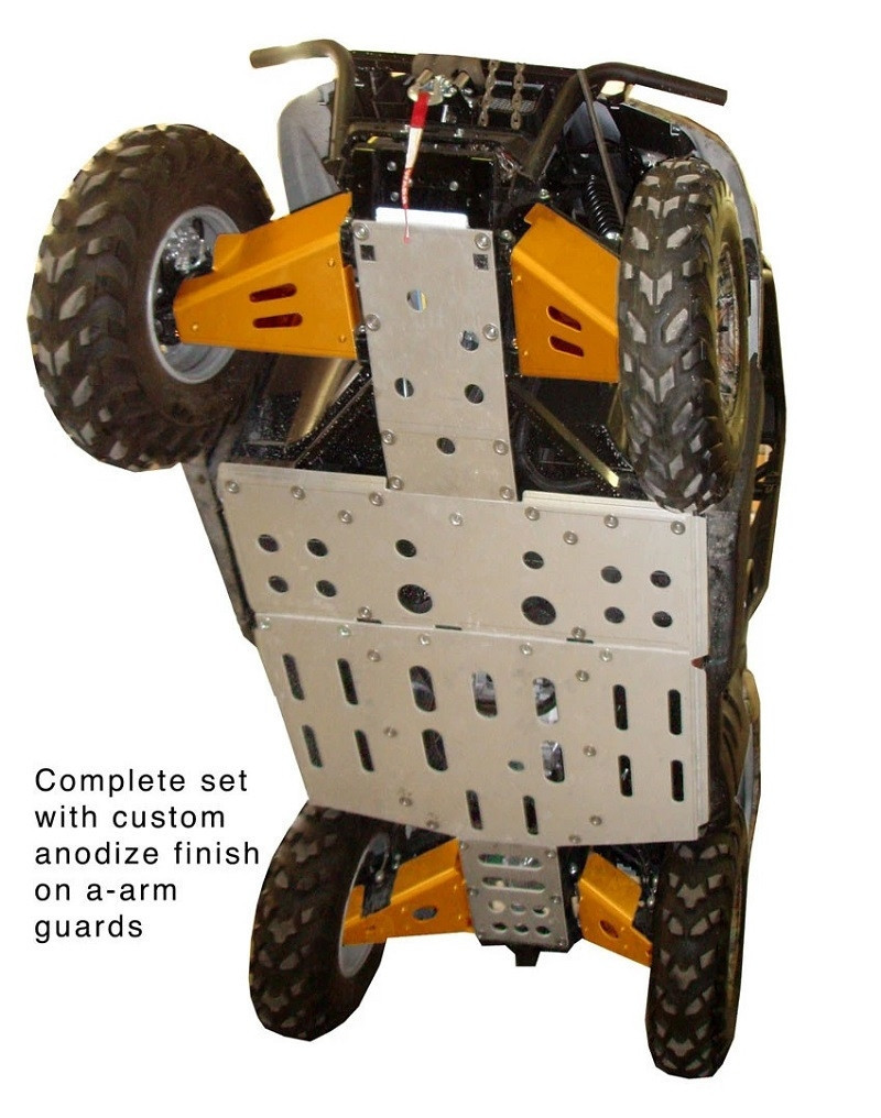 Kawasaki Teryx 750 8-Piece Complete Aluminum Skid Plate Set by