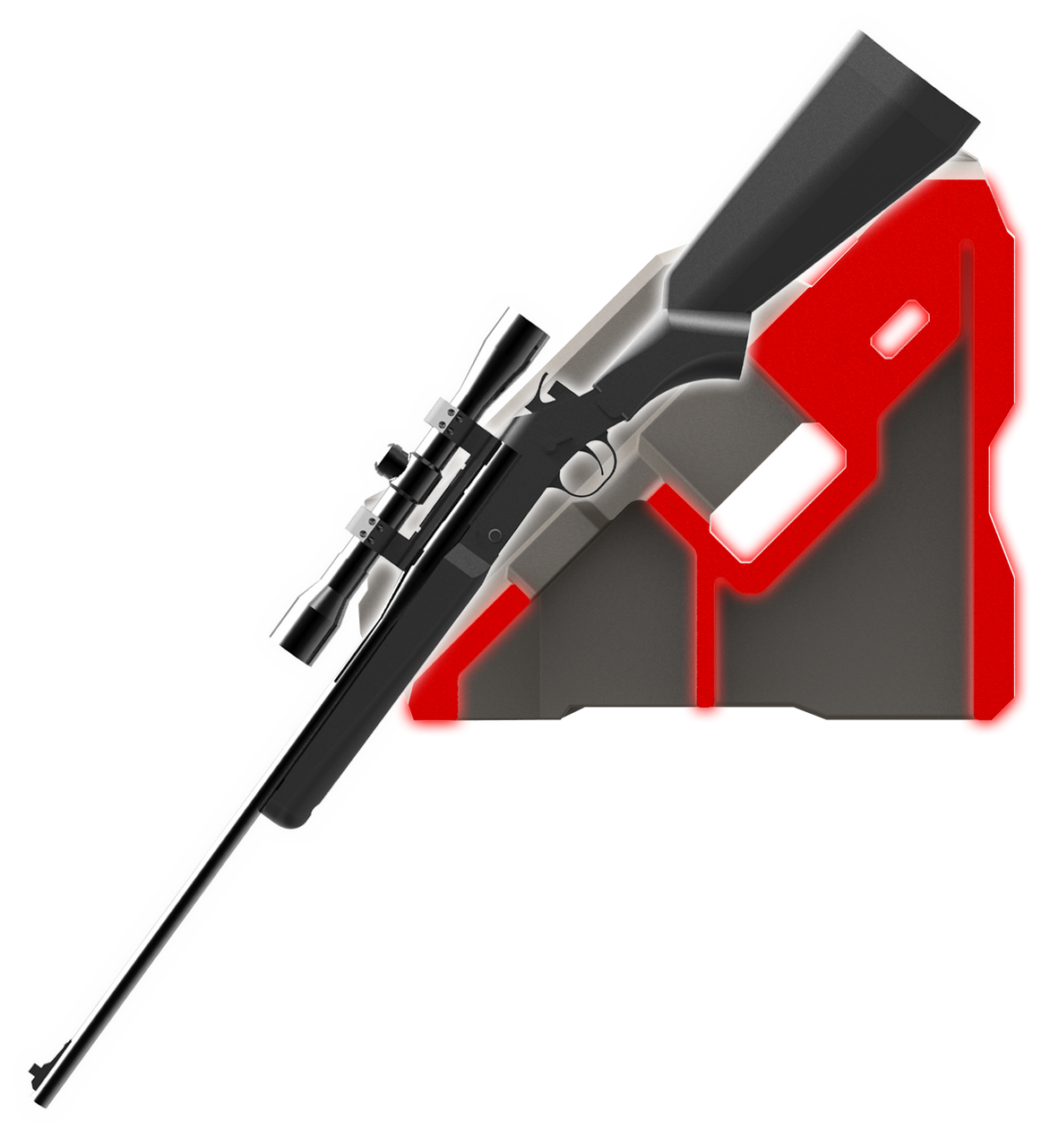 Kawasaki Mule / Ridge / Teryx ICOS 2 AR In Cab On Seat Gun Holder