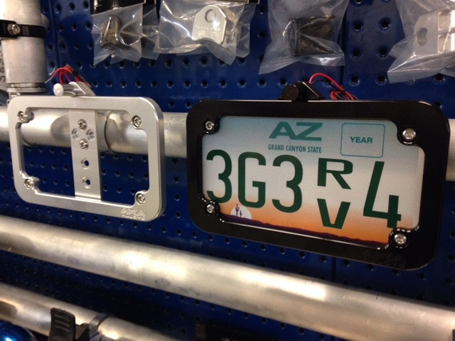 Kawasaki Mule / Ridge / Teryx Cage Mounted LED License Plate Frame