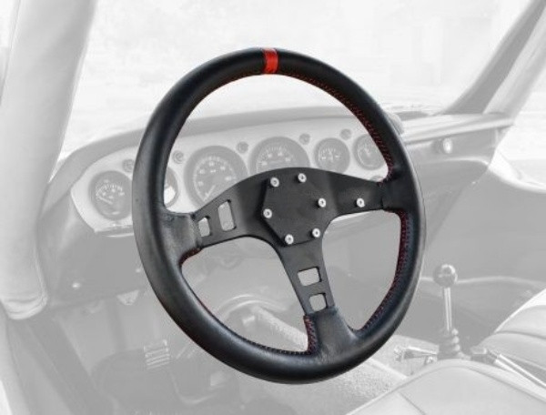 Kawasaki Mule / Ridge / Teryx Flat Steering Wheel - Leather by PRP