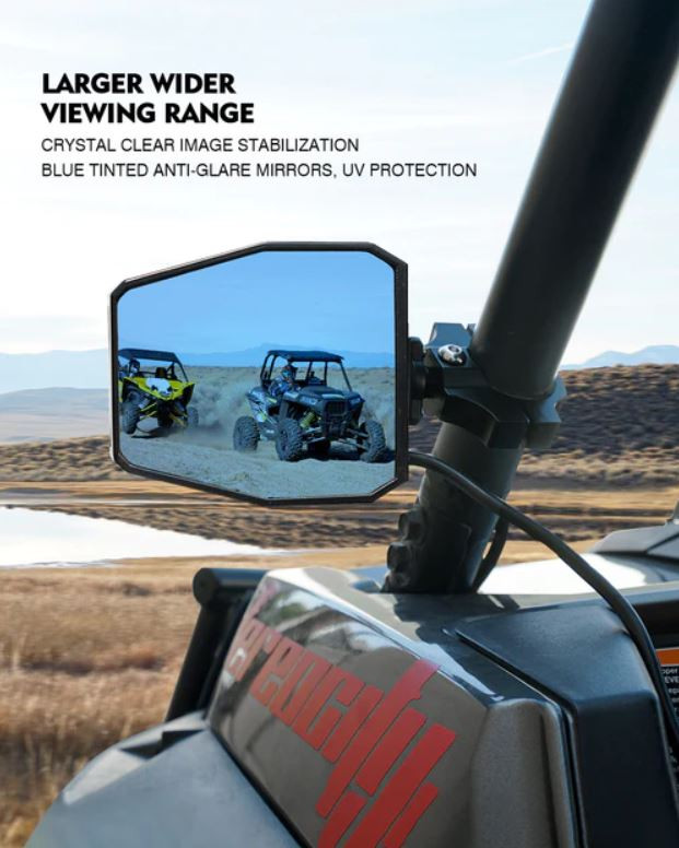Kawasaki Mule/Teryx Destiny Series Anti-Glare Side Mirrors with
