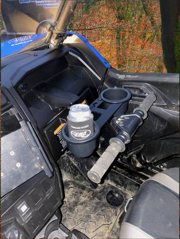 Kawasaki Teryx KRX 1000 Grab Bar Dual Cup Holder by Extreme Metal