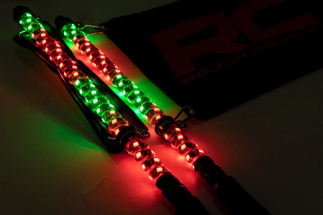 Kawasaki Teryx/Mule/KRX/Ridge UTV Multi-Color LED Whip Light Kit