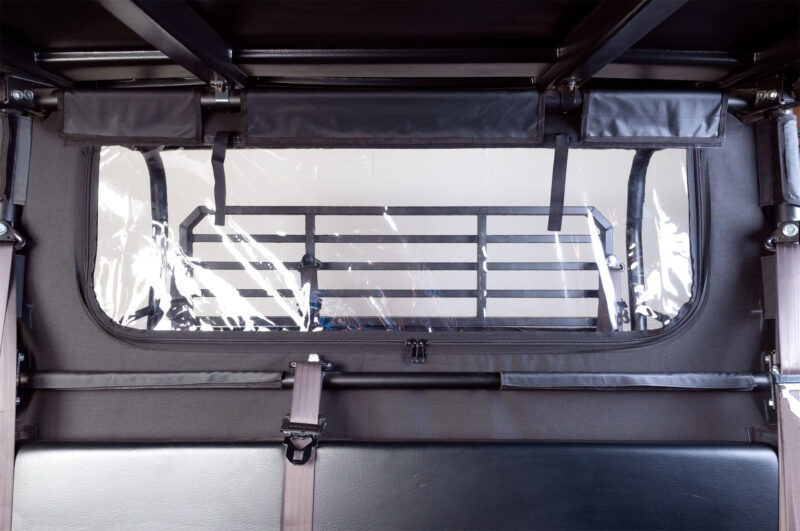 miki Kawasaki Mule Pro FX/FXT Soft Rear Windshield & Dust Panel by