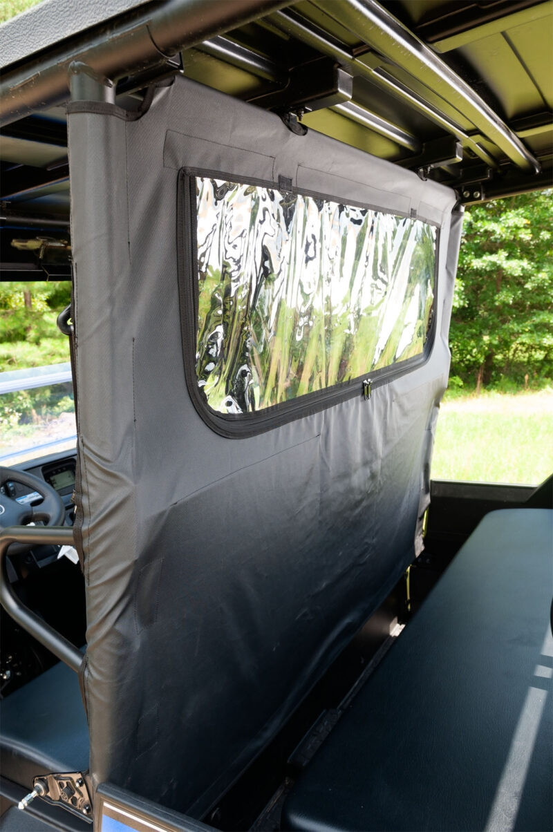 Kawasaki Mule Pro FX/FXT Soft Rear Windshield & Dust Panel by
