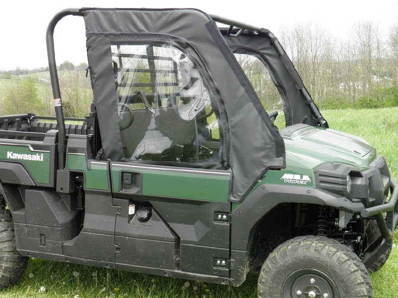 Kawasaki Mule Soft Door Kit by 3 Star Industries 3S-KAWPFX-DOO