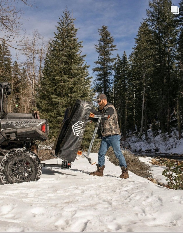 Kawasaki Mule / Teryx Hitch Tent Carrier by Hutch Tents
